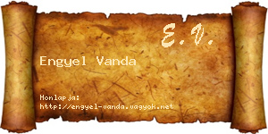 Engyel Vanda névjegykártya